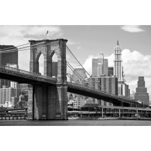 Fotomural Brooklyn Bridge blanco y negro