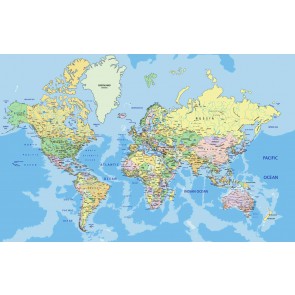 Fotomural Mapa político del mundo
